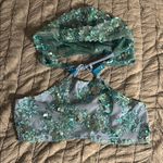 Snowflake Sequin Blue Halter Festival Set Size M Photo 4