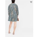 Ulla Johnson  Leiko Dress Blue Floral Print Cotton Long Sleeve Mini 00‎ Boho Photo 2