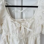 Anthropologie Pilcro Puff-Sleeve Eyelet Playsuit/Romper, Size XS Photo 9