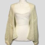 Wild Fable NWT Ivory White Cream Open Knit Front Cardigan Shrug New Photo 2