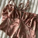 PacSun  Paisley Print Satin Crop Top Photo 1