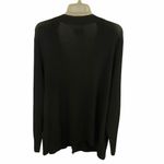 Avenue  Black V Neck Cardigan Abalone Buttons 22/24 Photo 6