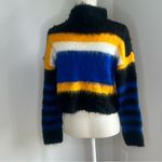 Abound  Striped Colorblock Mock Neck Women's Pullover Sweater Size XS Photo 2