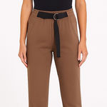 Koral Valo High Waist Belted Joggers Small Cafe Brown NWT $198 Photo 0