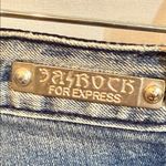 REROCK for EXPRESS Stylish Dark Blue Flare Jeans • Size 4 Short Photo 5