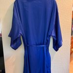 Victoria's Secret  Royal Blue Satin Robe size Women’s  M/L Photo 1
