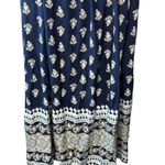 Lascana Navy Blue Patterned Spaghetti Strap Maxi Women's Size 8 New Photo 7