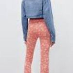 ZARA High Rise Daisy Print Pants Photo 2