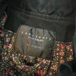 Anthropologie ’s Sanctuary Ruffle Collar Denim Moto Jacket, Black Size S Photo 12