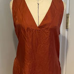 Reiss  Elegant Reddish-Brown Sleeveless Top Size 8 Photo 0