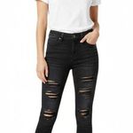 American Eagle  Jeans Women's Black Skinny Distressed Ripped Grunge Chic Photo 0