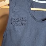 Cloth & Stone Cloth and Steel CAS Black Embellished Scoop Neck Tank Size Medium Photo 1