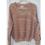 John Paul Richard  Multicolor Knit Sweater with Button Accents Photo 0