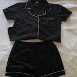 Black Pajama Set Size M Photo 0