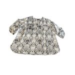 Apt. 9  Animal Print Snakeskin Pattern Sheer Popover Roll Tab Sleeves size 2X Photo 7