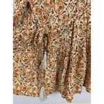 Rachel Zoe  Boho Floral Off Shoulder‎ Mini Dress Ruffle Belted Tassels M Photo 6
