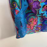 Victoria's Secret Victoria’s Secret Y2K Blue Purple Floral Nightie Size M Slip Gold Label Satin Photo 5