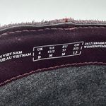 Clarks  Women's Burgundy Suede Ruched Ankle Boots Side Zip Comfort Size 6.5 Photo 1