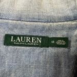 Lauren Ralph Lauren Denim Blazer Women 12 Preppy Chic Boho Business Jacket Blue Photo 4