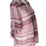 Vintage America Blues Pink Semi Sheer Boho Shirt Sz M Size M Photo 7