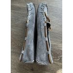 Lam Slippers Moccasins Womens Size 7.5 Gray Suede Leather House Shoes Comfort Photo 4