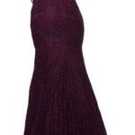 La Femme 28355 Illusion Dark Berry Mermaid Lace Prom Dress Size 10 NWOT Photo 1