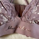 Blush Love Bralette Paisley Lace Strappy Back Soft Pink Bralette M Purple Size M Photo 2