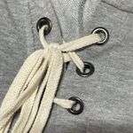 Altar'd State  Hoodie Top Swing Hem Grey S Small Cotton Stretch Photo 4