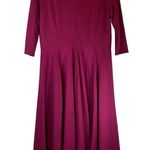 LaVia 18 Cranberry Knit Fit and Flare Dress Photo 1