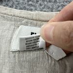 Flax  100% Linen Tank Top Oatmeal Beige Lagenlook Beach Boho Women's Small Photo 4