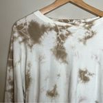 C&C California  Green/White Tie Dye Light Weight Long Sleeve Sweater Size Medium Photo 5