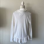 Anthropologie  Maeve Addie Ruffled Hacci Pullover Ivory Photo 4