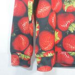 I SWAG EAT ME Strawberry Print Long Sweatshirt Novelty Size L Black Size L Photo 4