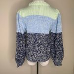 525 America NWT  Blue Green Colorblock Heathered Crewneck Sweater Sz Small Photo 7