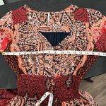 Free People  Small Mexicali Rose Maxi Dress Strawberry Mixed Print Boho Romantic Photo 14