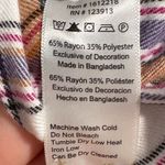 Jachs Girlfriend  New York Multi Color Plaid Flannel Long Sleeve Shirt Photo 3