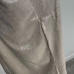 Anthropologie Sabina Musayev  Mercury Silver Metallic Shirt Dress Size M Photo 10