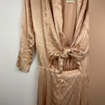 Mable Satin Alinia Front Tied Long Sleeves Blush Pink Jumpsuit Women’s Sz S Photo 6