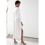 & Other Stories NWT & Other Stories Capsule Floral Jacquard Overlapping V-Neck Midi Maxi Dress Photo 6