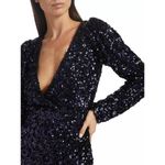 Line and Dot  Midnight Mini Dress in Dark Navy Small New Womens Sequin Cocktail Photo 11