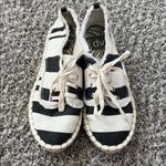 DV by Dolce Vita Black and White Striped Sneakers Size 7 Photo 1