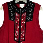 Christopher & Banks  Hand Embroidered Sweater Vest Photo 1