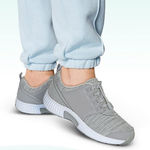 Orthofeet Plantar Fasciitis Women's Stylish Gray Sneakers,Size 9.5 wide Photo 0