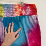 Torrid  3 Plus Size Sleep Terry Cloth Beach Short Rainbow Tie Dye Pull On Coverup Photo 14