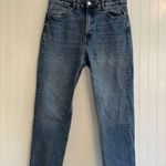 ZARA Classic Mom Fit High Rise Ankle Length Medium Wash Denim Jeans Size 12 Photo 2