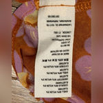 Free People  Lucky Shirtee Floral Button Up Shirt in Coffee Sheer Mesh 70s Medium Photo 9