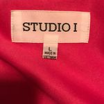 Hot Pink Print Art To Wear Sheath Dress Red Size L Photo 3