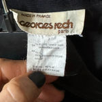 Vintage luxury suit set / tuxedo style George’s Rech strapless dress w/ jacket Black Photo 4