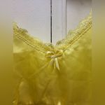 Jolinesse Satin Butter Yellow Bow Camisole Lace Medium Photo 2