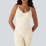 Halara  Cream Seamless Shapewear Bodysuit S NWT Photo 0